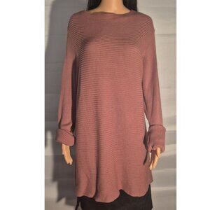 LOGO LORI GOLDSTEIN long Tunic top, Mauve in size XL